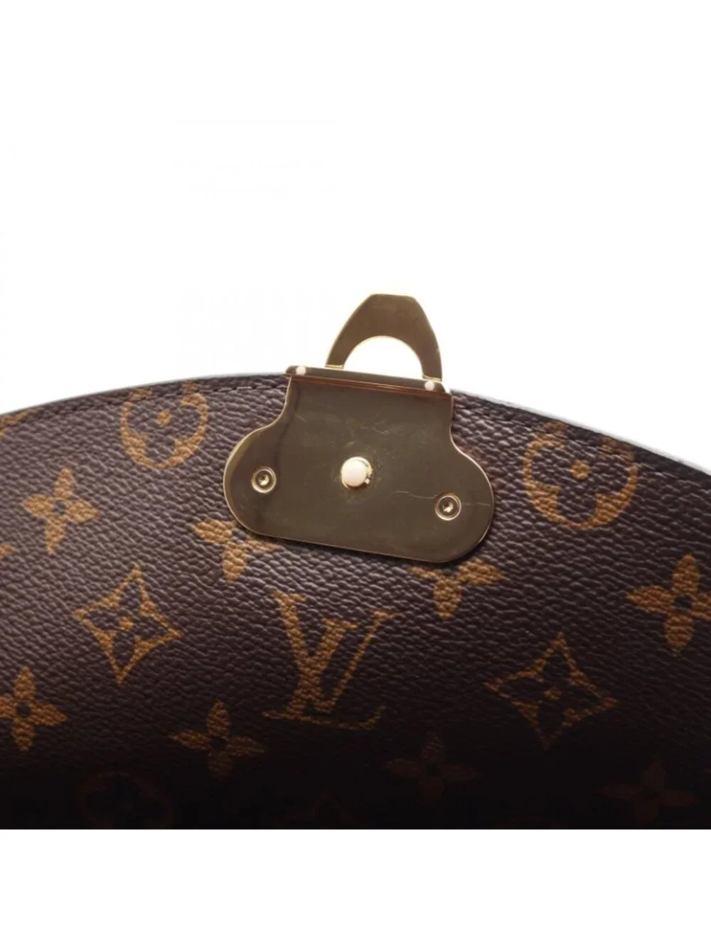 Louis Vuitton Shoulder Bag Sun Placido Monogram Noir Canvas Leather